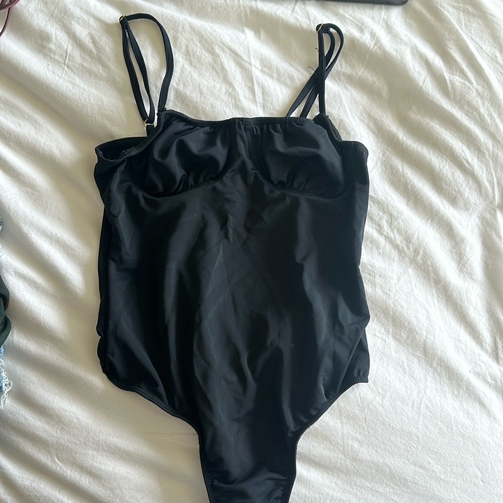 Black WeWoreWhat Bodysuit